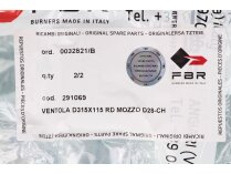 Рабочее колесо вентилятора FBR Ø315 x 115 мм, 291069