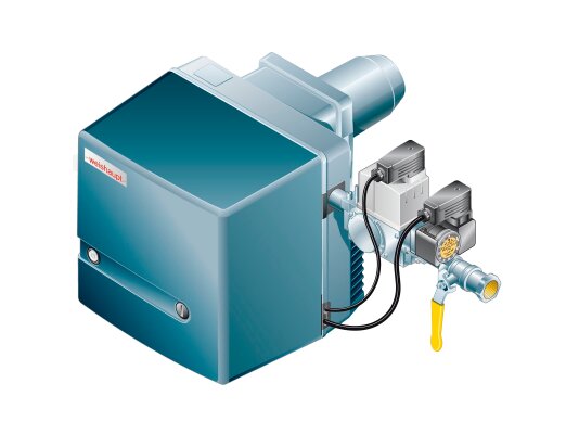 Дизельная горелка Weishaupt WL 5/1-B, исп. H-2LN с сервоприводом, арт: 24205125.