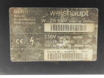 Трансформатор розжига Weishaupt W-ZG 02/V 100 VA